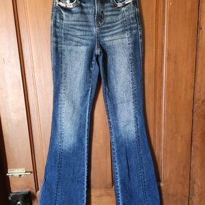 Flying Monkey Dark Blue Flare Jeans